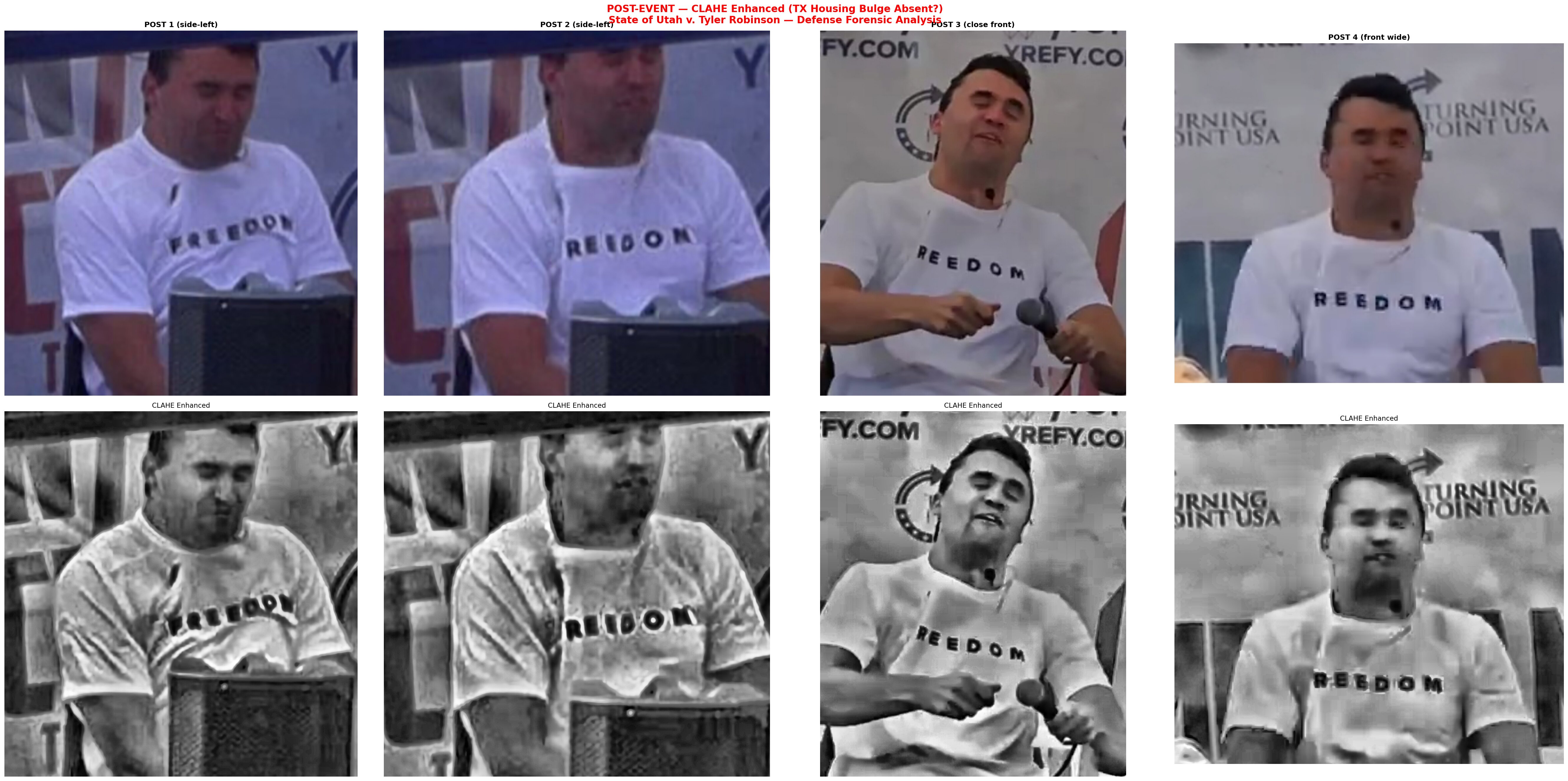 Post-event TX housing absent